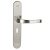 MAESTRO Modern Porto hosszúcímes ajtókilincs garnitúra (szatén nikkel, 55 mm, kulcslyukas)