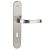 MAESTRO Modern Porto hosszúcímes ajtókilincs garnitúra (szatén nikkel, 90 mm, kulcslyukas)