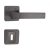 MAESTRO Basic Florida négyzetrozettás ajtókilincs garnitúra (antracit, kulcslyukas)