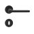 MAESTRO Basic Daniela körrozettás ajtókilincs garnitúra (fekete, kulcslyukas)