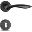 MAESTRO Modern Detroit körrozettás ajtókilincs garnitúra (matt fekete, kulcslyukas)