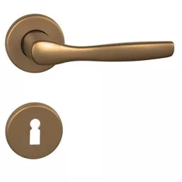   MAESTRO Christie körrozettás ajtókilincs garnitúra (F4 bronz, kulcslyukas)