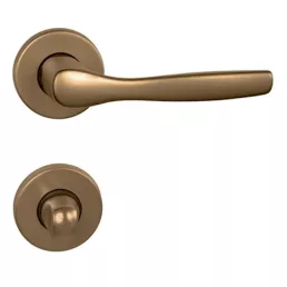   MAESTRO Christie körrozettás ajtókilincs garnitúra (F4 bronz, toalett)