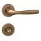 MAESTRO Christie körrozettás ajtókilincs garnitúra (F4 bronz, toalett)