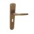 MAESTRO Christie hosszúcímes ajtókilincs garnitúra (F4 bronz, 55 mm, kulcslyukas)