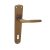 MAESTRO Christie hosszúcímes ajtókilincs garnitúra (F4 bronz, 90 mm, kulcslyukas)