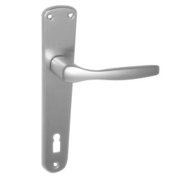   MAESTRO Christie hosszúcímes ajtókilincs garnitúra (F1 aluminium, 90 mm, kulcslyukas)