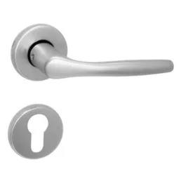   MAESTRO Christie körrozettás ajtókilincs garnitúra (F1 aluminium, cilinderes)