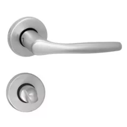   MAESTRO Christie körrozettás ajtókilincs garnitúra (F1 aluminium, toalett)