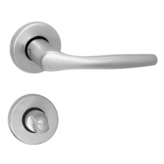   MAESTRO Christie körrozettás ajtókilincs garnitúra (F1 aluminium, toalett)