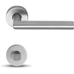   MAESTRO Design Thema Pro körrozettás ajtókilincs garnitúra (inox, toalett)