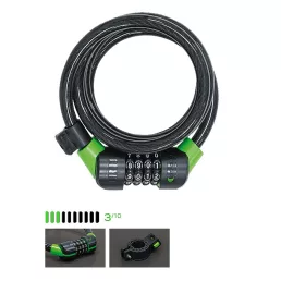   CITADEL By ABUS Manhattan CC 180/10/C/B Kábeles számzáras kerékpárzár