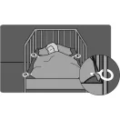 ABUS Junior Care JC1300 JANITA Takaró csipesz (4 db/csomag, max. 18 mm átmérőjű rácsokhoz)