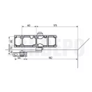 ABUS DC 13023 (AC7023)  karos ajtócsukó / ajtó behúzó 40-80 kg EN 2-4 (ezüst, komplett)