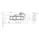 ABUS DC 13023 (AC7023)  karos ajtócsukó / ajtó behúzó 40-80 kg EN 2-4 (ezüst, komplett)