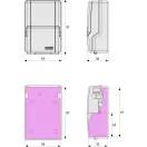 ABUS KeyGarage 727 Mini számkombinációs kulcstároló / kulcsszéf