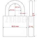 ABUS Gránit 37ST/55 Kültéri prémium biztonsági lakat ABUS-Plus zárszerkezettel