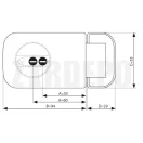 ABUS Ecoline RL50/60W másodzár (fehér)