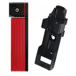   ABUS uGrip Bordo 5700/80 BK SH Hajtogatós kerékpárzár (piros) 80 cm