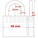 ABUS 818/40 Fúrt kulcsos lakat
