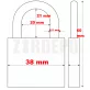 ABUS 818/40 Fúrt kulcsos lakat