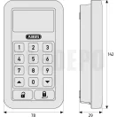 ABUS CFT 3100S Hometec Pro Bluetooth® - billentyűzet (ezüst)