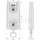 ABUS CFF 3100 Hometec Pro Bluetooth® Távirányító