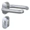 BASI - ZB 3150 PZ rozettás kilincs garnitúra bejárati ajtóhoz (inox)