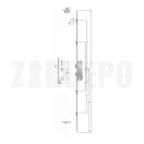 KFV 45/92/24 U többpontos zár (görgős,  kilincsműködtetésű, zárásirány lefelé)