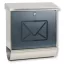 BURG WACHTER Lucca Set 37130 újságtartós INOX postaláda