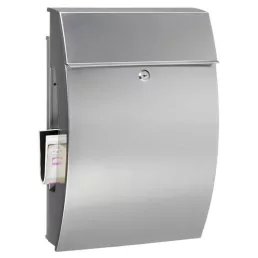   BURG WACHTER Hamburg 3815 újságtartós INOX utcai postaláda