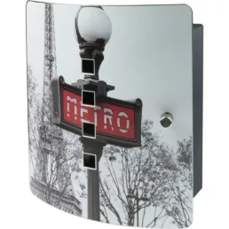   BURG WACHTER Paris - Metro 10 akasztós fali kulcstartó doboz