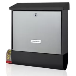 BURG WACHTER London Set 68670 utcai postaláda (fekete-inox)