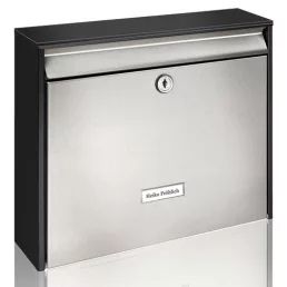 BURG WACHTER Oxford 6877 utcai postaláda (fekete-inox)