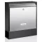 BURG WACHTER Oxford Set 68770 újságtartós utcai postaláda (fekete-inox)