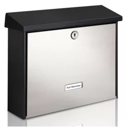 BURG WACHTER London 6867  utcai postaláda (fekete-inox)