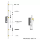 ROTO H600 4E 25/92/16 többpontos zár (kilincsműködtetésű, 4 kis görgős)