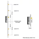 ROTO H600 4E 28/92/16 többpontos zár (kilincsműködtetésű, 4 kis görgős)
