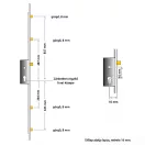 ROTO H600 4E 35/92/16 többpontos zár (kilincsműködtetésű, 4 kis görgős)