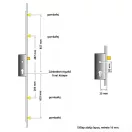 ROTO H600 4V 25/92/16 többpontos zár (kilincsműködtetésű, gombafejes)