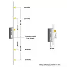 ROTO H600 4V 40/92/16 többpontos zár (kilincsműködtetésű, gombafejes)