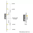 ROTO H600 4V 45/92/16 többpontos zár (kilincsműködtetésű, gombafejes)
