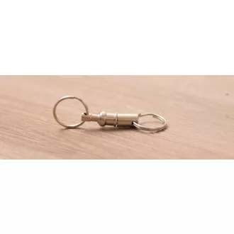 Szétkapcsolható kulcstartó 40 mm (nikkelezett) 