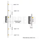 FUHR 856 többpontos bevésőzár  (Kilincsműködtetésű,  4 görgős) 45/92/16/8