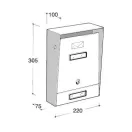 SILMEC 10002 univerzális postaláda (INOX)