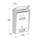 SILMEC 10201.22 utcai postaláda (zöld)