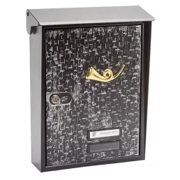 SILMEC 10216.19 utcai postaláda (rusztikus fekete)