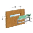 SILMEC 10600.72 bedobónyílás (ezüst)