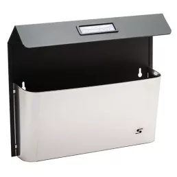   SILMEC 41­515.84 szórólaptartó / reklámanyag tartó (fekete-inox)