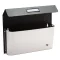 SILMEC 41­515.84 szórólaptartó / reklámanyag tartó (fekete-inox)